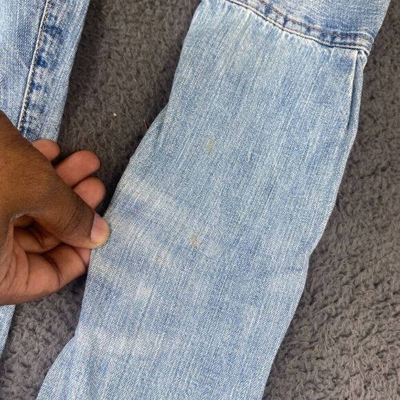 J Crew Shirt Womens 2 Blue Selvedge Pearl Snap Western Cowgirl Denim - Picture 11 of 13